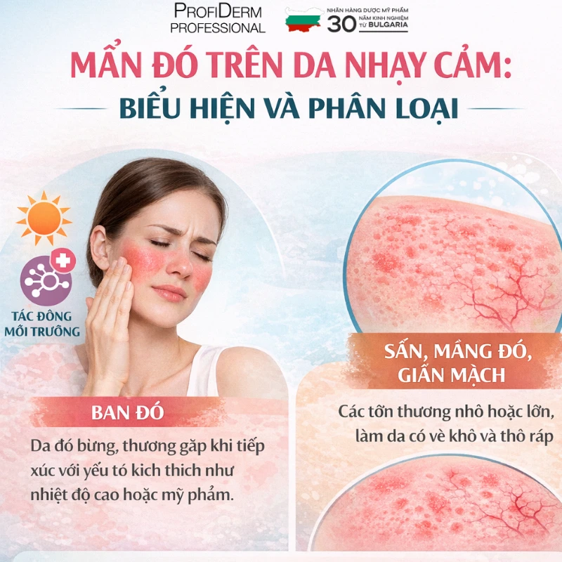 da nhạy cảm nổi mẩn đỏ da nhạy cảm nổi mẩn đỏ