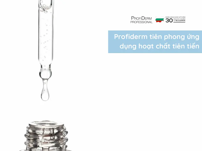 Profiderm tiên phong ứng dụng hoạt chất tiên tiến Profiderm tiên phong ứng dụng hoạt chất tiên tiến