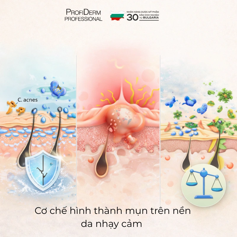 da nhạy cảm hay nổi mụn da nhạy cảm hay nổi mụn
