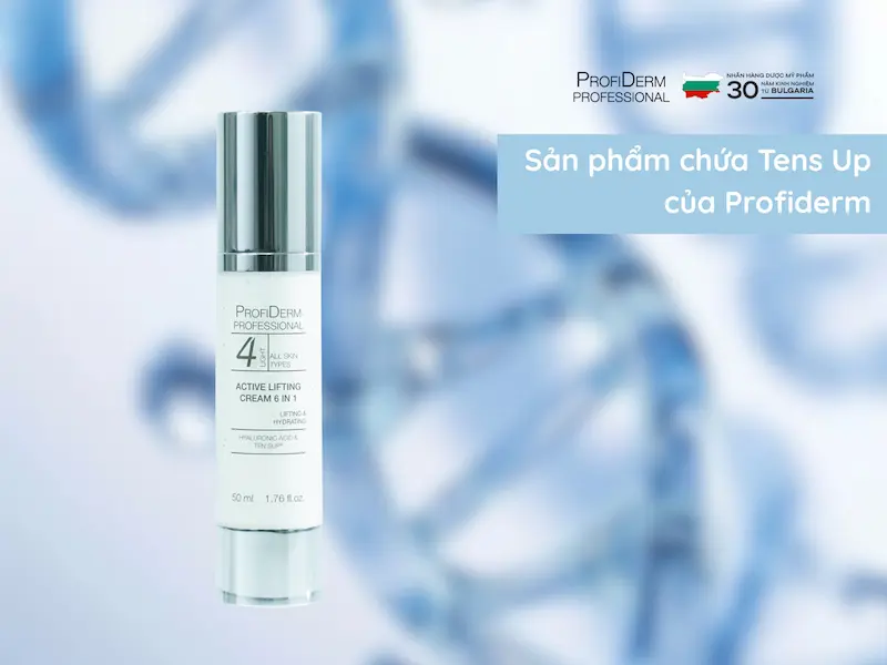 Sản phẩm chứa Tens Up của Profiderm Sản phẩm chứa Tens Up của Profiderm
