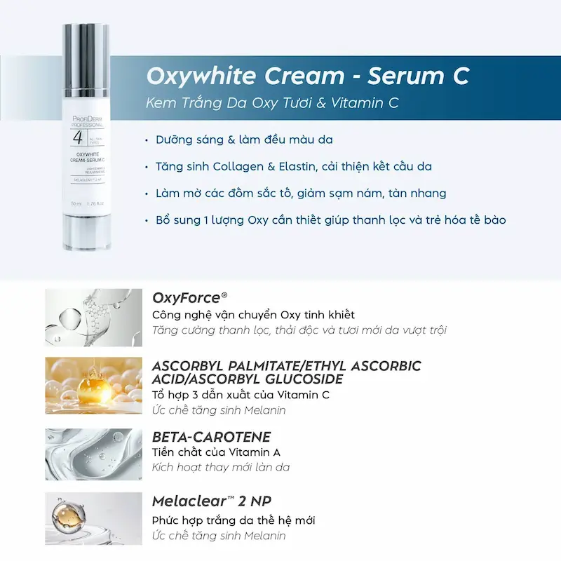 OxyWhite Cream C - trị thâm hiệu quả OxyWhite Cream C - trị thâm hiệu quả