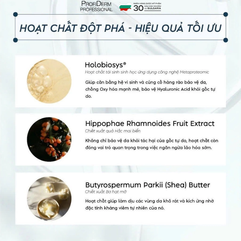 Thành phần an toàn cho da Thành phần an toàn cho da