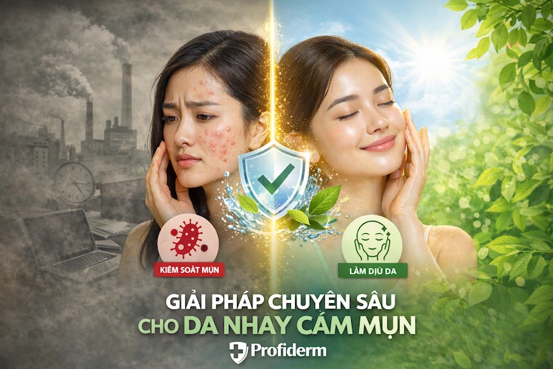 da nhạy cảm hay nổi mụn da nhạy cảm hay nổi mụn
