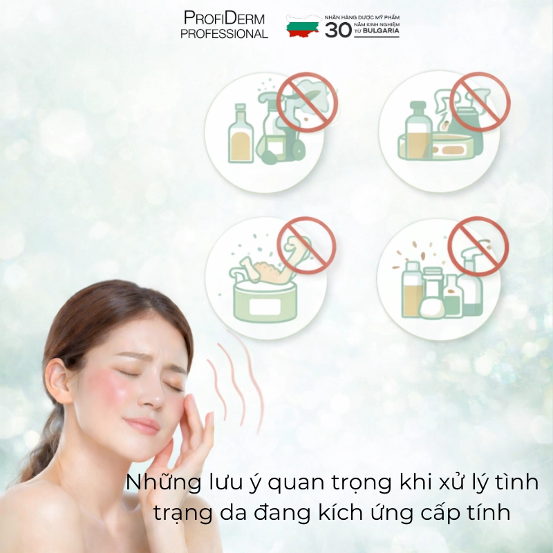 Những lưu ý quan trọng khi xử lý tình trạng da đang kích ứng cấp tính Những lưu ý quan trọng khi xử lý tình trạng da đang kích ứng cấp tính