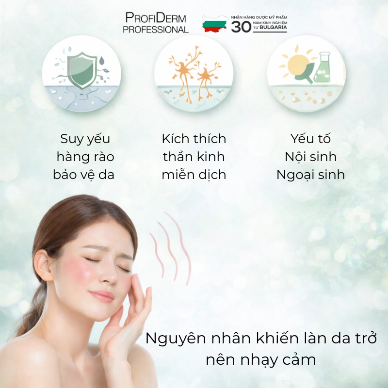 làm dịu da nhạy cảm làm dịu da nhạy cảm