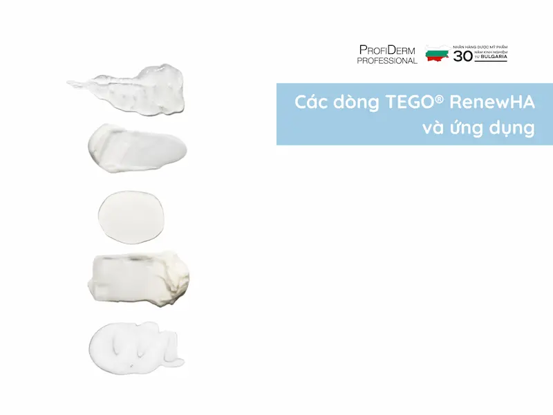 Các dòng TEGO® RenewHA và ứng dụng riêng biệt Các dòng TEGO® RenewHA và ứng dụng riêng biệt