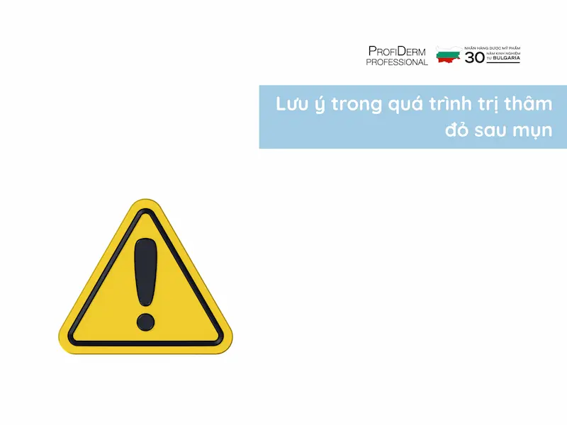 Lưu ý trong quá trình trị thâm đỏ sau mụn Lưu ý trong quá trình trị thâm đỏ sau mụn