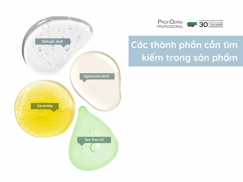 Các thành phần trị mụn Các thành phần trị mụn