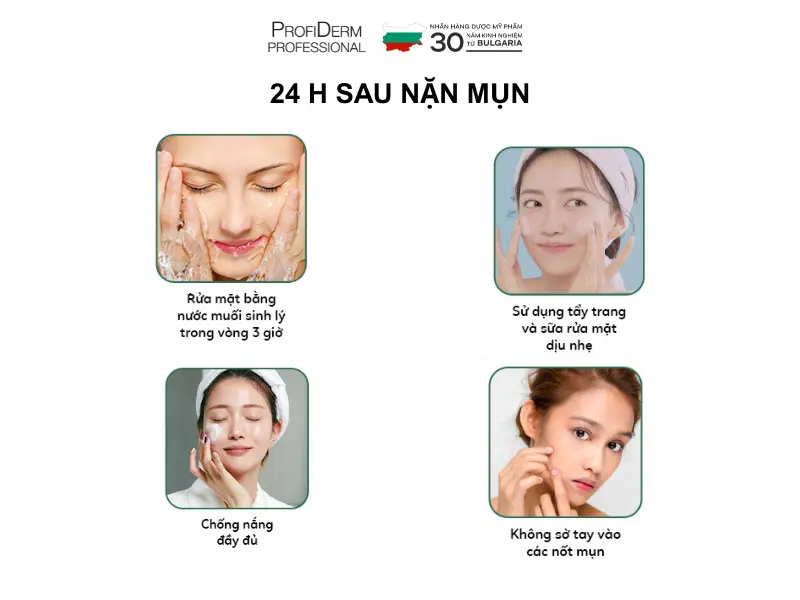 Các bước chăm sóc phục hồi da sau nặn mụn đúng chuẩn Các bước chăm sóc phục hồi da sau nặn mụn đúng chuẩn